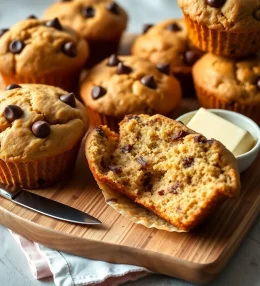 Chocolate Chip Banana Bread Muffins