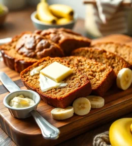 Moist & Fluffy Gooey Banana Bread