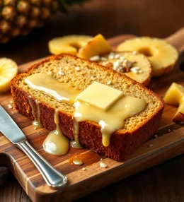 Hawaiian Banana Bread with Pineapple