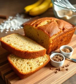 Moist & Fluffy Banana Bread with Sour Cream