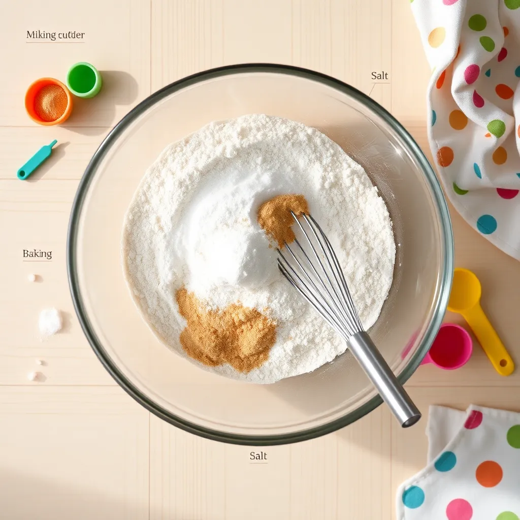 pancake recipe for 2 year old - Mix Dry Ingredients