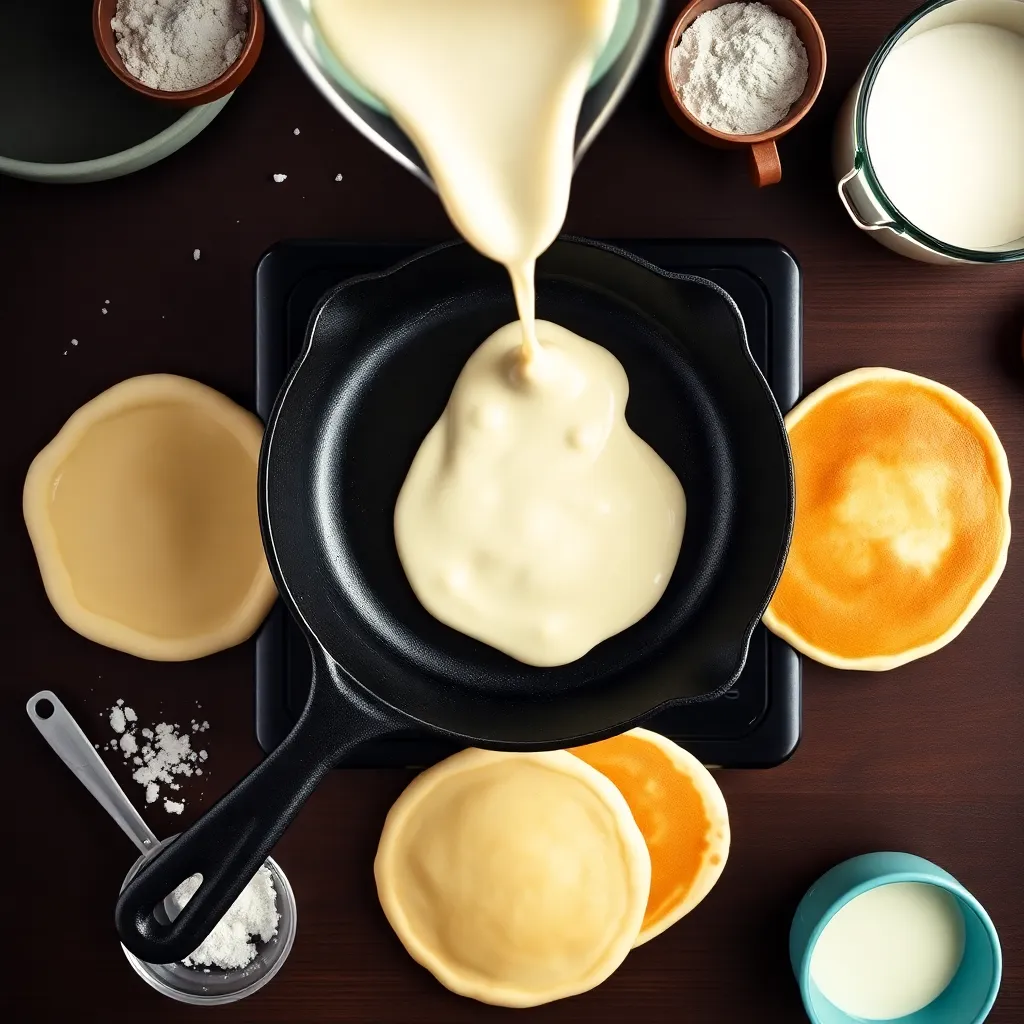 pancake recipe no butter - Pancake Recipe Step Image