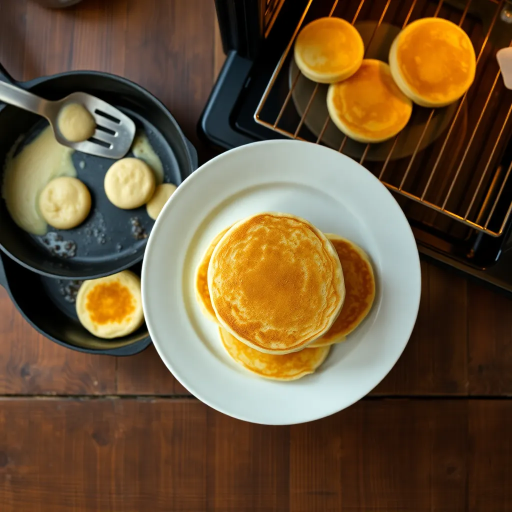 pancake recipe with self rising flour no egg - Pancake Recipe Step Image