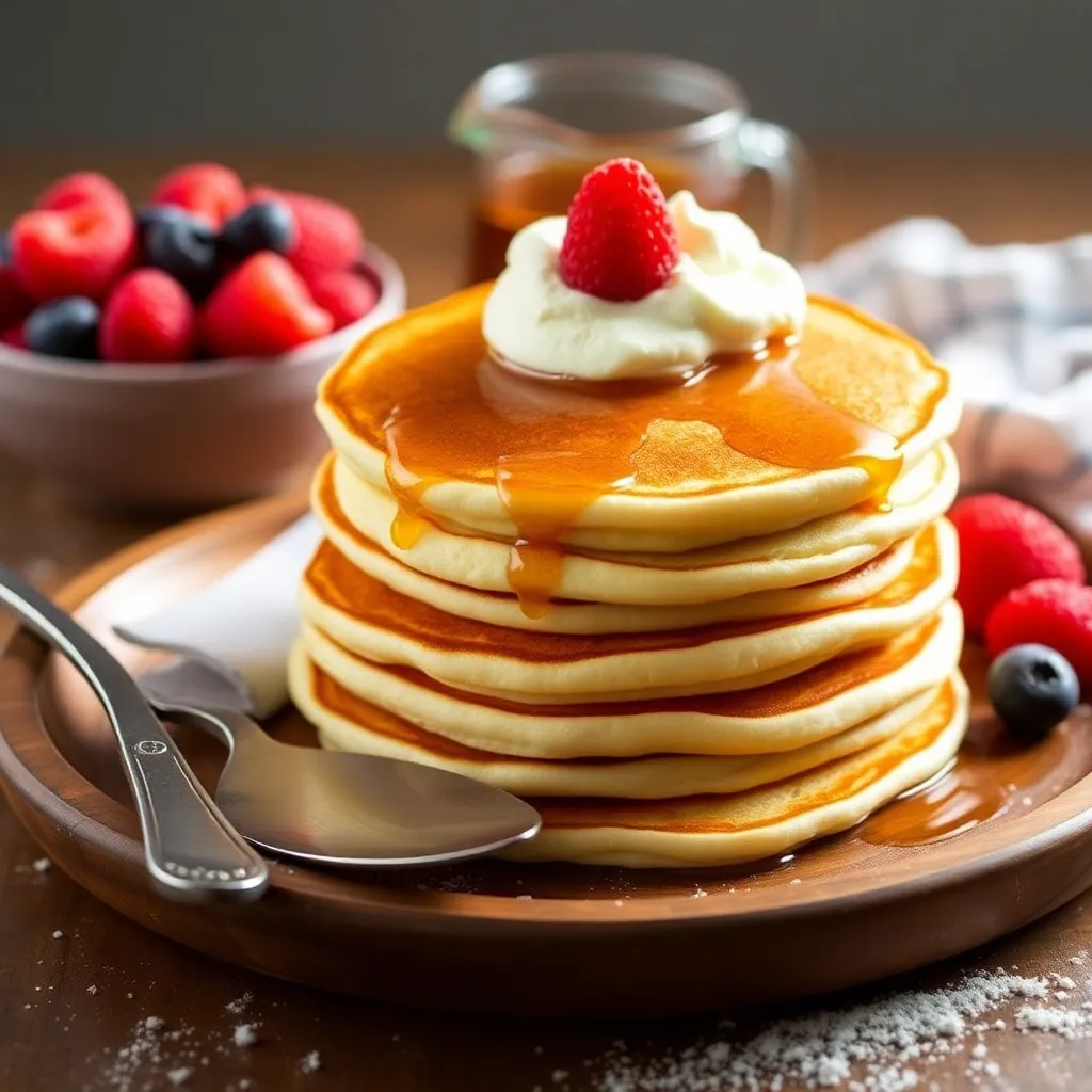 pancake recipe without baking powder - Pancake Recipe Step Image