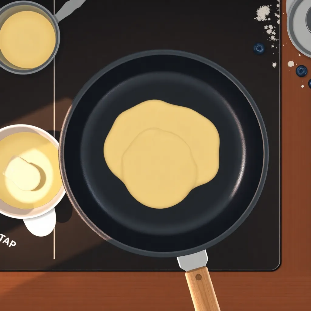 pancake recipe for 1 no milk - Pancake Recipe Step Image