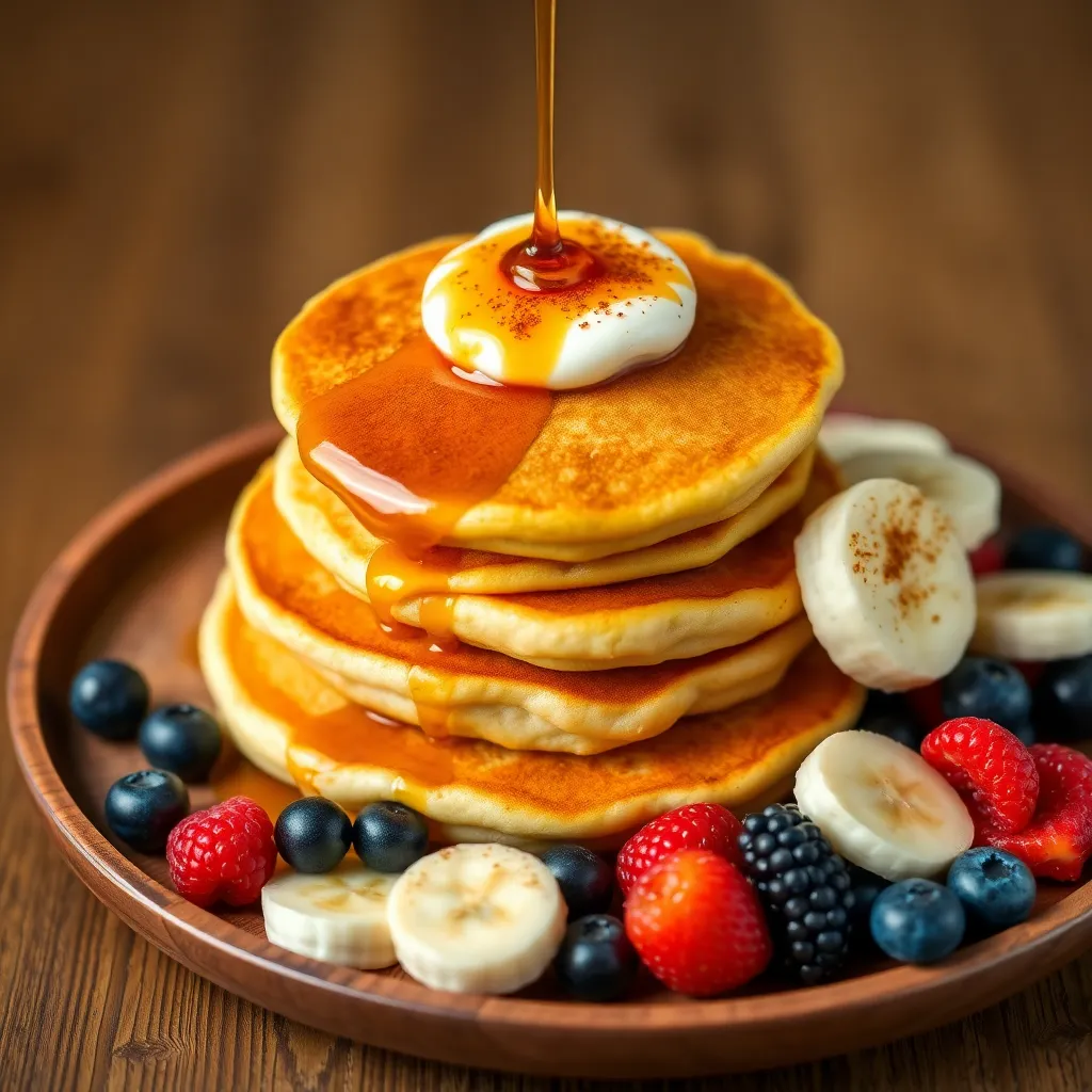 banana egg pancake recipe - Pancake Recipe Step Image