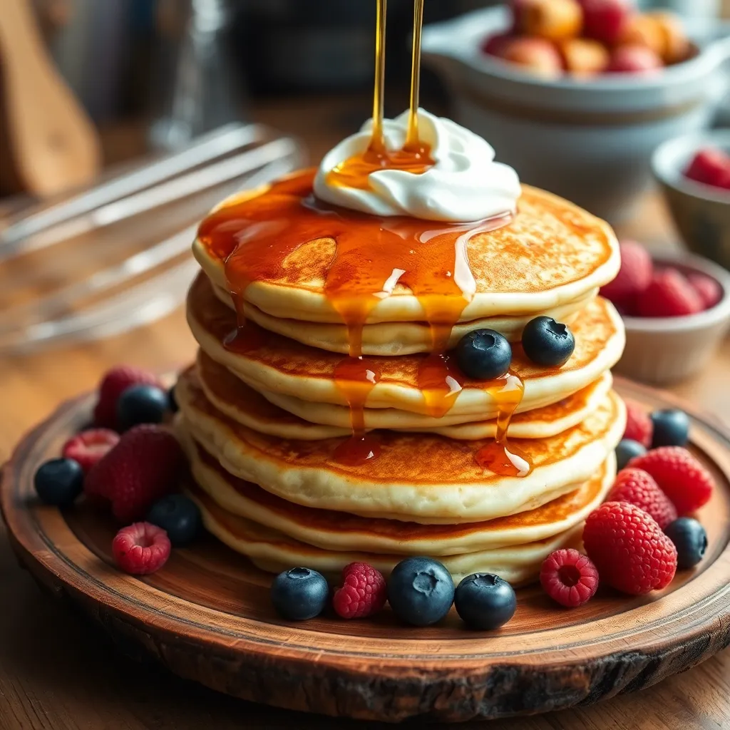 pancake recipe no milk or baking powder - Pancake Recipe Step Image