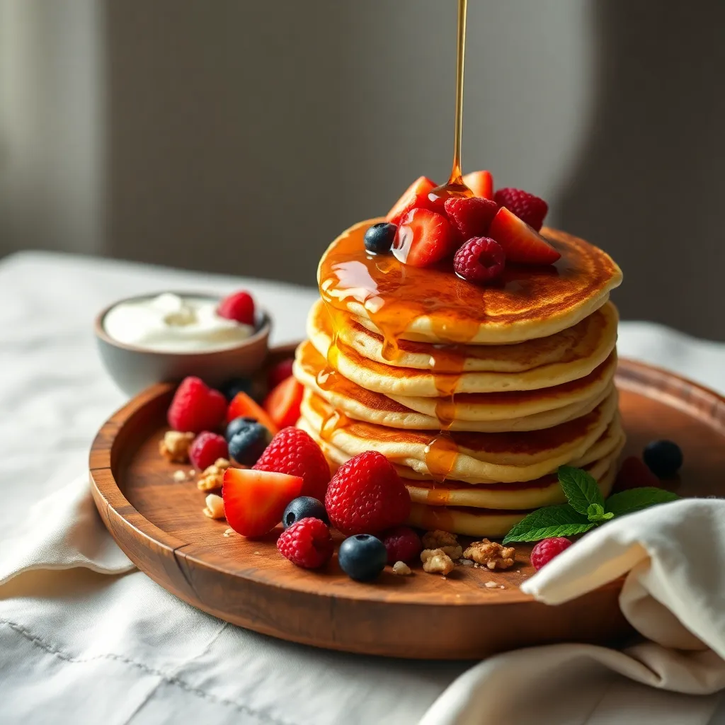 pancake recipe without eggs and butter - Pancake Recipe Step Image