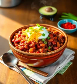 Easy Slow Cooker Chili