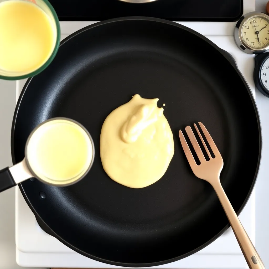 pancake recipe without eggs easy - Pancake Recipe Step Image