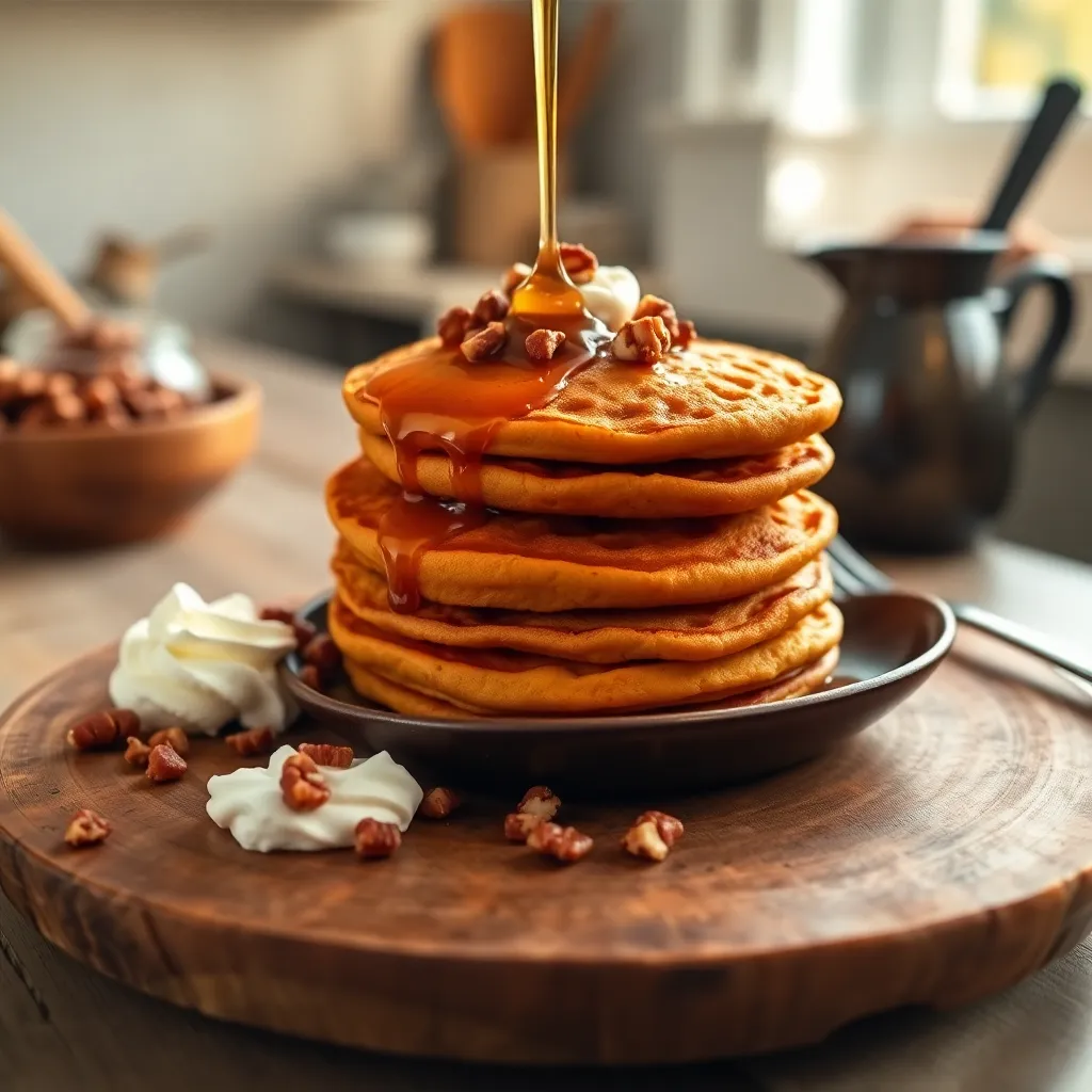 recipe for sweet potato pancakes - Pancake Recipe Step Image