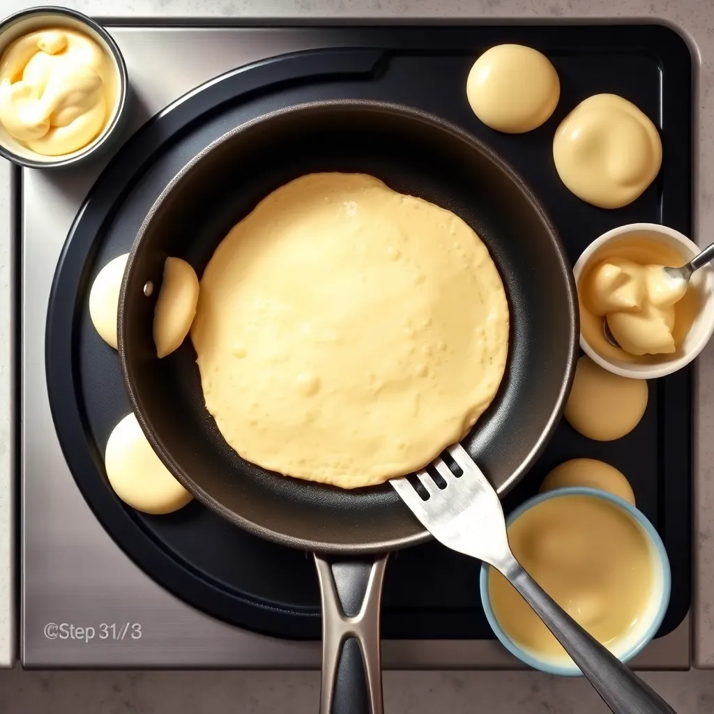 pancake recipe without baking powder and vanilla extract - Pancake Recipe Step Image