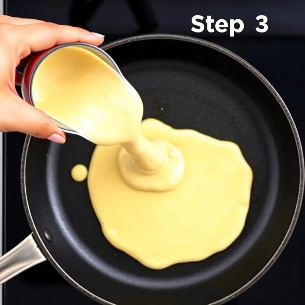 coconut flour banana pancakes recipe - Pancake Recipe Step Image