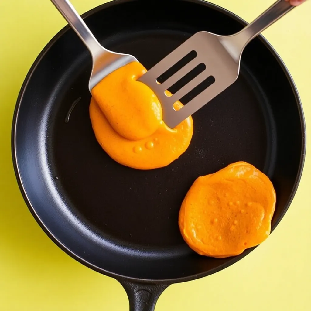 recipe for sweet potato pancakes - Pancake Recipe Step Image