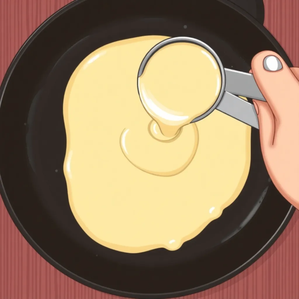 pancake recipe for 1 egg - Pancake Recipe Step Image