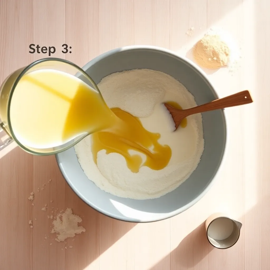 pancake recipe no butter or egg - Pancake Recipe Step Image