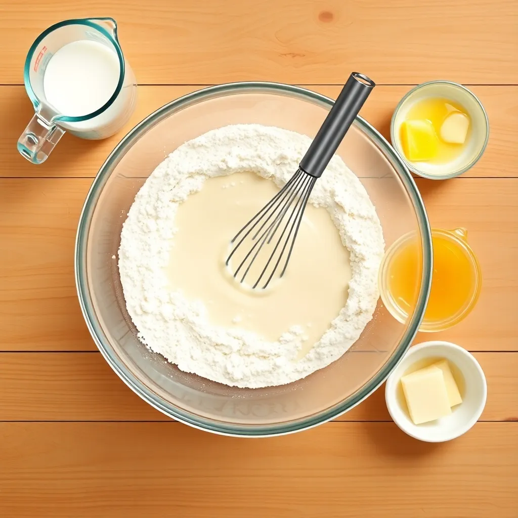 swedish pancake recipe - Mixing Batter