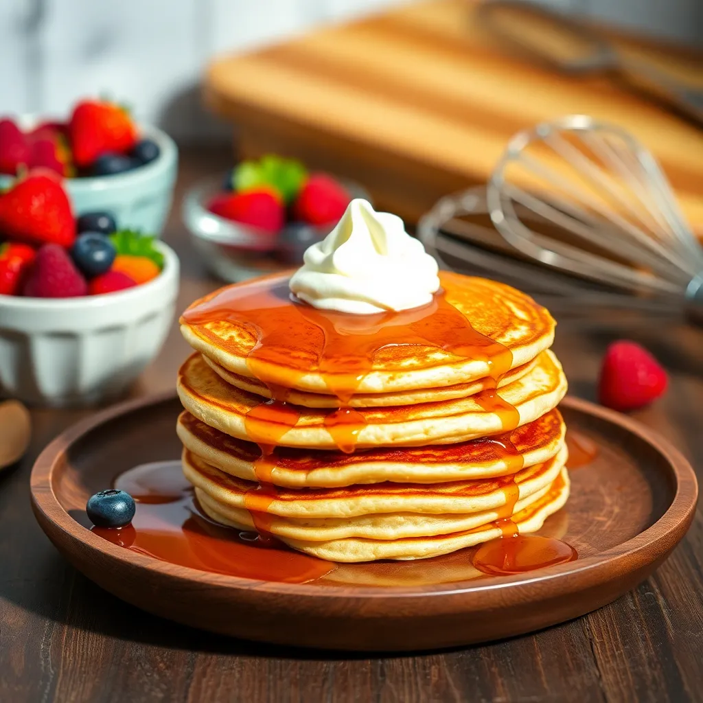 pancake recipe without baking powder - Pancake Recipe Step Image