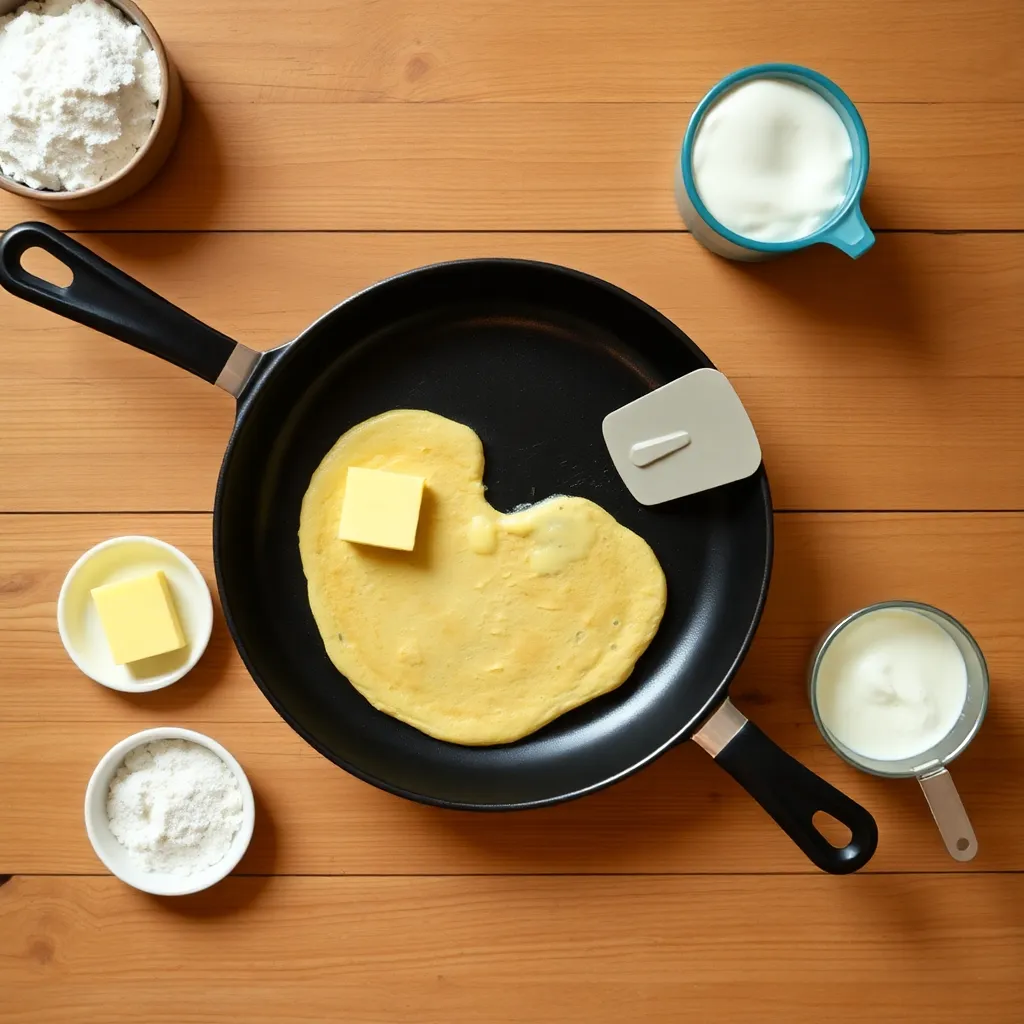 pancake recipe with self rising flour and buttermilk - Step 4