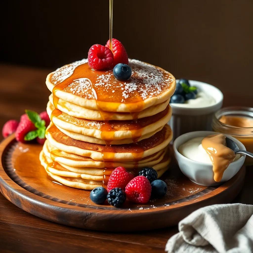 recipe for pancakes from scratch without milk - Pancake Recipe Step Image