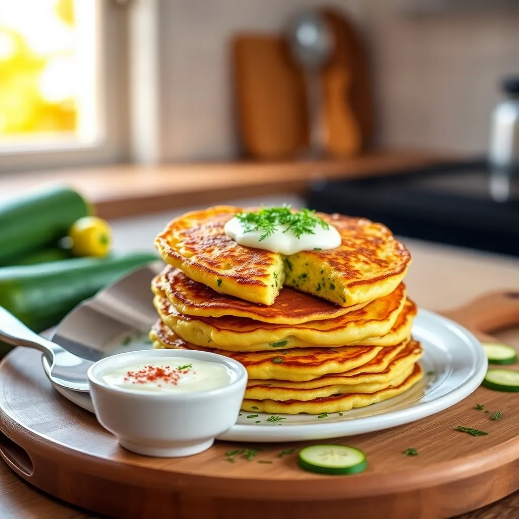 recipes for zucchini pancakes - Serve Warm