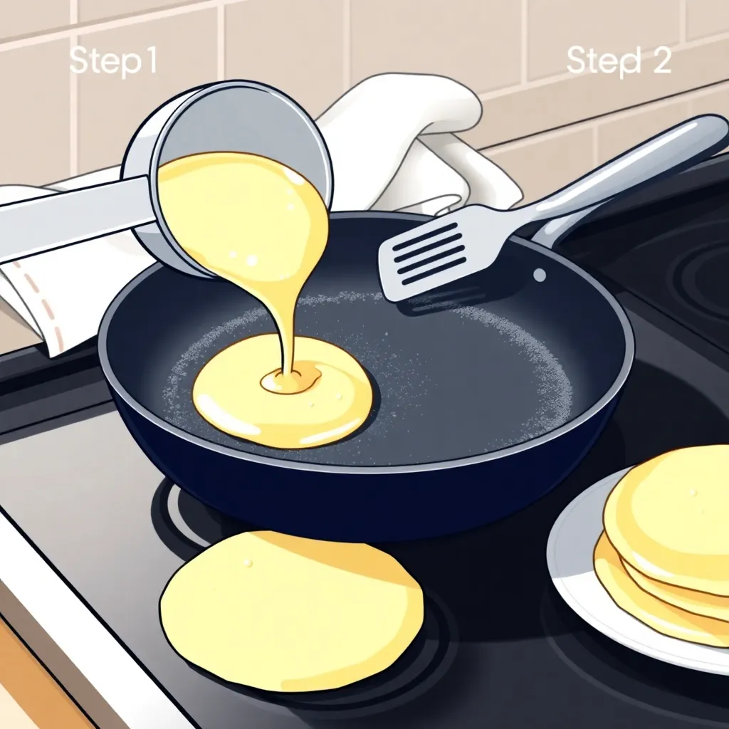 english pancake recipe - Pancake Recipe Step Image