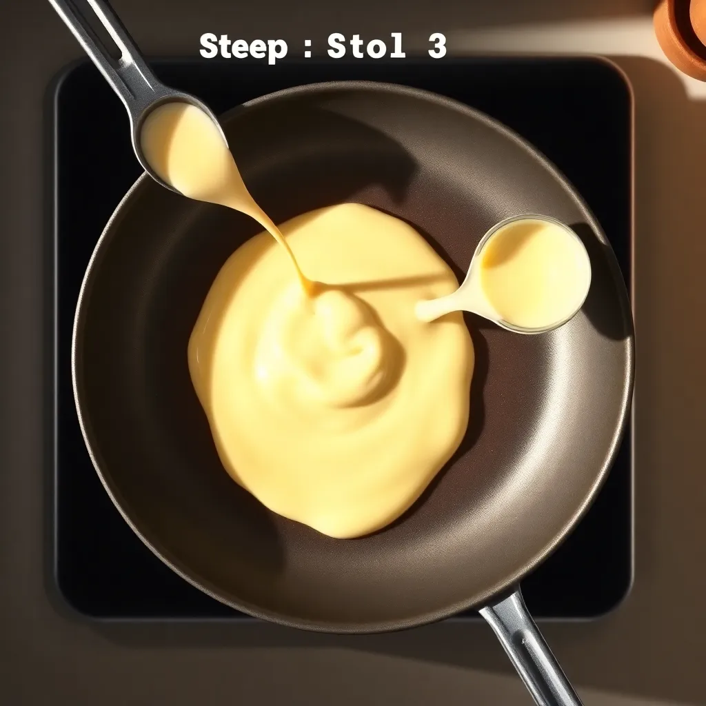 swedish pancake recipe - Pouring Batter