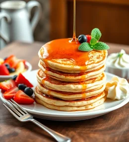 Fluffy Pancakes for Two (No Buttermilk)