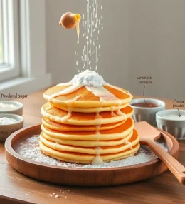 Powdered Sugar Pancake Topping